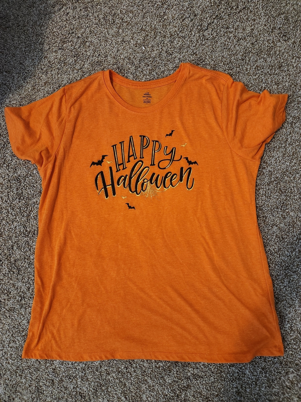 Happy Halloween Short Sleeve Tee - Orange
